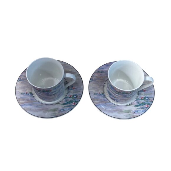 2 Mikasa Maxima Monet CAK01 Cup & Saucer Sets - Picture 5 of 8
